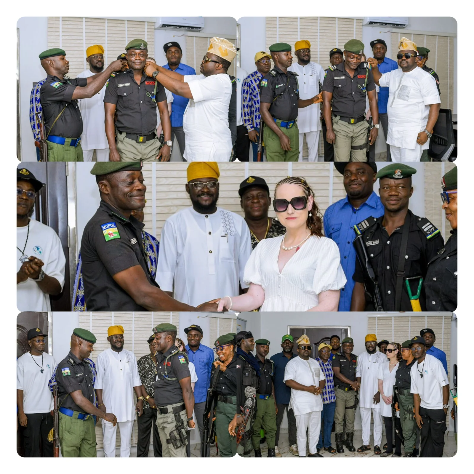 Ambassador Ajadi Decorate Police Inspector Adewuyi’s New Rank